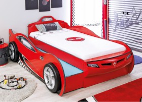 CARBED Кровать-машина Coupe с выдвижной кроватью Red 20.03.1306.00 в Горняке - gornyak.katalogmebeli.com | фото