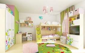 Детская комната Флёр (Белый/корпус Клен) в Горняке - gornyak.katalogmebeli.com | фото 6