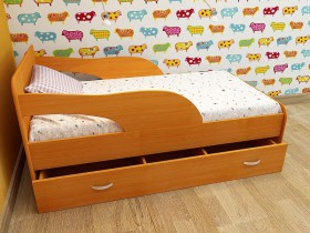 Кровать детская Максимка Млечный дуб/Венге в Горняке - gornyak.katalogmebeli.com | фото 4