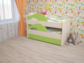 Кровать детская Радуга 1600 Млечный дуб/Венге в Горняке - gornyak.katalogmebeli.com | фото 8