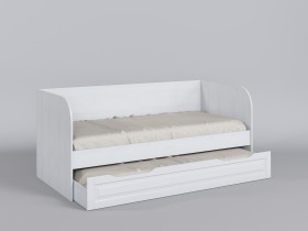 Диван-кровать Классика (Белый/корпус Выбеленное дерево) в Горняке - gornyak.katalogmebeli.com | фото 1