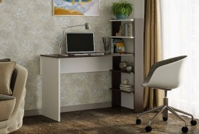Компьютерный стол №3 (Венге/Белый) в Горняке - gornyak.katalogmebeli.com | фото 1