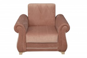 Кресло для отдыха "Порто" (велюр киви корица / микровельвет крем) в Горняке - gornyak.katalogmebeli.com | фото 8
