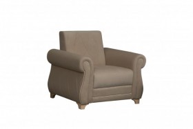Кресло для отдыха "Порто" (велюр киви латте / микровельвет крем) в Горняке - gornyak.katalogmebeli.com | фото 1