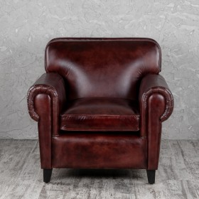 Кресло кожаное Элегант (Бордовый) в Горняке - gornyak.katalogmebeli.com | фото 7