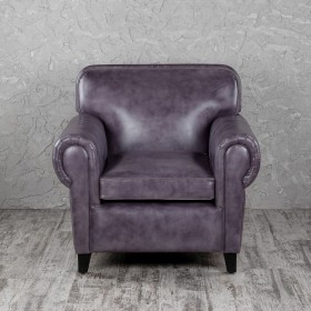Кресло кожаное Элегант (Фиолетовый) в Горняке - gornyak.katalogmebeli.com | фото 4