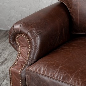 Кресло кожаное Лофт Аристократ (ширина 1100 мм) в Горняке - gornyak.katalogmebeli.com | фото 5