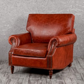 Кресло кожаное Лофт Аристократ (кожа буйвола) в Горняке - gornyak.katalogmebeli.com | фото 1