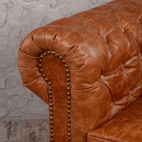Кресло кожаное Лофт Честер (кожа буйвола) в Горняке - gornyak.katalogmebeli.com | фото 5