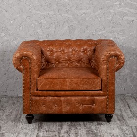 Кресло кожаное Лофт Честер (кожа буйвола) в Горняке - gornyak.katalogmebeli.com | фото 7