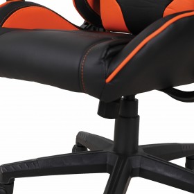 Кресло компьютерное BRABIX GT Racer GM-100 (черный, оранжевый) в Горняке - gornyak.katalogmebeli.com | фото 2