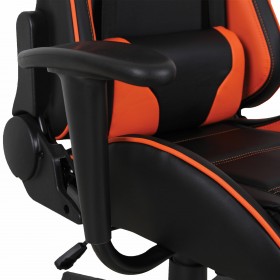 Кресло компьютерное BRABIX GT Racer GM-100 (черный, оранжевый) в Горняке - gornyak.katalogmebeli.com | фото 3