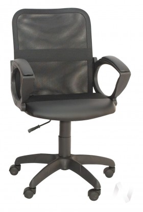 Кресло компьютерное Элегия М2 (черный/ткань сетка черная) в Горняке - gornyak.katalogmebeli.com | фото