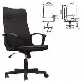 Кресло офисное BRABIX Delta EX-520 (черный) в Горняке - gornyak.katalogmebeli.com | фото