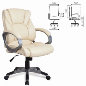 Кресло офисное BRABIX Eldorado EX-504 (бежевый) в Горняке - gornyak.katalogmebeli.com | фото