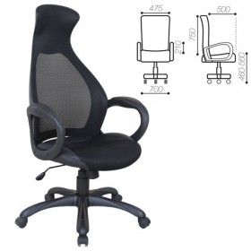 Кресло офисное BRABIX Genesis EX-517 (черное) в Горняке - gornyak.katalogmebeli.com | фото