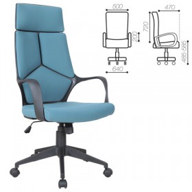 Кресло офисное BRABIX Prime EX-515 (голубая ткань) в Горняке - gornyak.katalogmebeli.com | фото 1
