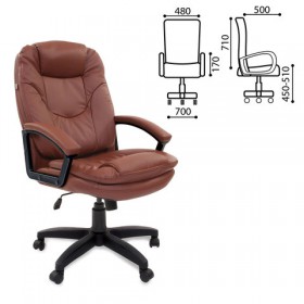 Кресло офисное BRABIX Trend EX-568 (коричневый) в Горняке - gornyak.katalogmebeli.com | фото 1