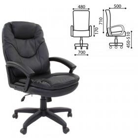 Кресло офисное BRABIX Trend EX-568 (черный) в Горняке - gornyak.katalogmebeli.com | фото 1