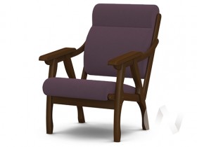 Кресло Вега-10 (орех лак/ULTRA PLUM) в Горняке - gornyak.katalogmebeli.com | фото