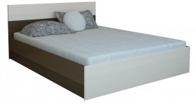 Кровать 0,8м Юнона с настилом (Венге / Дуб) в Горняке - gornyak.katalogmebeli.com | фото 2