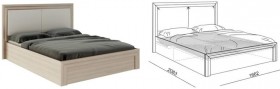 Кровать 1,6 Глэдис (М32) с подъемным механизмом Распродажа в Горняке - gornyak.katalogmebeli.com | фото 2