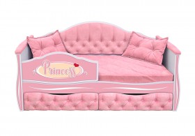 Кровать 160 серии Иллюзия 2 ящика 15 Бледно-розовый (подушки) в Горняке - gornyak.katalogmebeli.com | фото