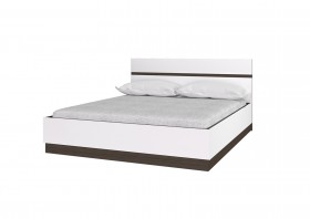 Кровать 1,6м Вегас (Венге/Белый) в Горняке - gornyak.katalogmebeli.com | фото