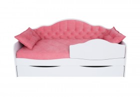 Кровать 170 серии Иллюзия Лайт 1 ящик 89 Розовый (подушки) в Горняке - gornyak.katalogmebeli.com | фото