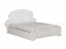 Кровать 1,4м Александрина (Белый/Белый глянец) в Горняке - gornyak.katalogmebeli.com | фото 1