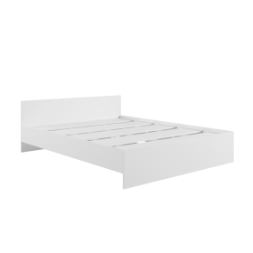 Кровать без ящ. М1600 Мадера Белый в Горняке - gornyak.katalogmebeli.com | фото