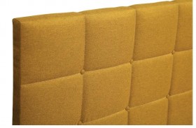 Кровать "Диана" ш. 1400 (Н=1010мм) (жаккард горчица) в Горняке - gornyak.katalogmebeli.com | фото 5