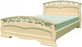 Кровать Грация-1 из массива сосны 1600*2000 Белый античный в Горняке - gornyak.katalogmebeli.com | фото 17