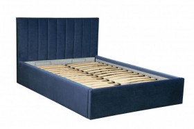 Кровать "Юнона" ш. 1600 (Н=1020мм) (ягуар нэви) в Горняке - gornyak.katalogmebeli.com | фото
