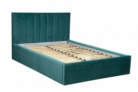 Кровать "Юнона" ш. 1600 (Н=1020мм) (ягуар океан) в Горняке - gornyak.katalogmebeli.com | фото