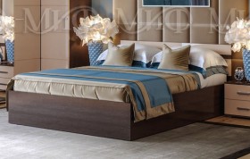 Кровать Нэнси 1,4м (Венге/капучино глянец) в Горняке - gornyak.katalogmebeli.com | фото