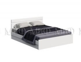 Кровать Нэнси New 1,4м (Белый/белый глянец) в Горняке - gornyak.katalogmebeli.com | фото 1