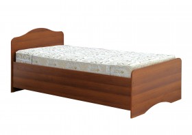 Кровать одинарная 900-1 без матраса (круглые спинки) Орех Таволато в Горняке - gornyak.katalogmebeli.com | фото