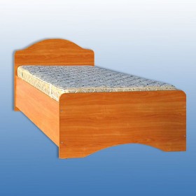 Кровать одинарная с ящиками 800-1 без матраса (круглые спинки) Вишня Оксфорд в Горняке - gornyak.katalogmebeli.com | фото 2