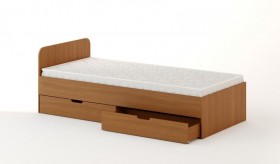 Кровать с ящиками 900 (Бук темный) в Горняке - gornyak.katalogmebeli.com | фото