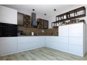 Модульная кухня Бронкс 1,8 м (Кварц) в Горняке - gornyak.katalogmebeli.com | фото 5