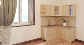 Угловая кухня Рамочная 1500х1400 мм (Беленый дуб) в Горняке - gornyak.katalogmebeli.com | фото 3