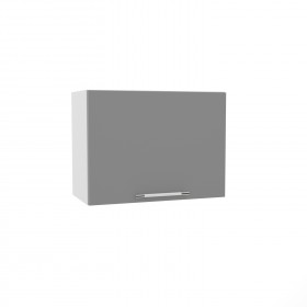 Квадро ВПГ 600 шкаф верхний горизонтальный высокий (Ваниль кожа/корпус Серый) в Горняке - gornyak.katalogmebeli.com | фото