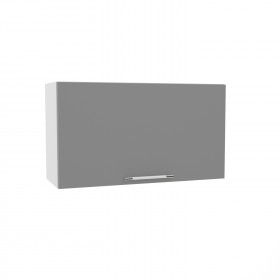 Квадро ВПГ 800 шкаф верхний горизонтальный высокий (Ваниль кожа/корпус Серый) в Горняке - gornyak.katalogmebeli.com | фото
