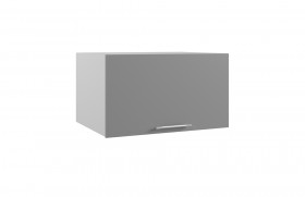 Лофт ГВПГ 800 шкаф верхний горизонтальный глубокий высокий (Штукатурка белая/корпус Серый) в Горняке - gornyak.katalogmebeli.com | фото