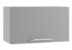 Лофт ПГ 600 шкаф верхний горизонтальный (Штукатурка белая/корпус Серый) в Горняке - gornyak.katalogmebeli.com | фото