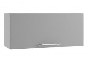 Лофт ПГ 800 шкаф верхний горизонтальный (Штукатурка белая/корпус Серый) в Горняке - gornyak.katalogmebeli.com | фото