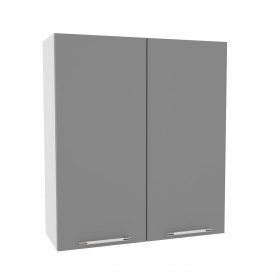 Лофт ВП 800 шкаф верхний высокий (Штукатурка белая/корпус Серый) в Горняке - gornyak.katalogmebeli.com | фото