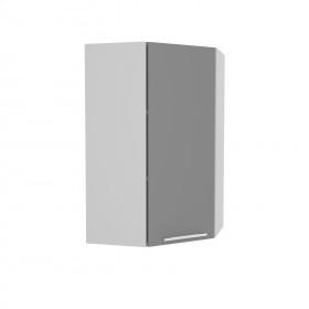 Лофт ВПУ 550 шкаф верхний угловой высокий (Штукатурка белая/корпус Серый) в Горняке - gornyak.katalogmebeli.com | фото
