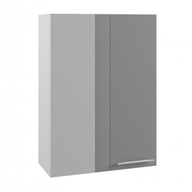 Лофт ВПУ 650 шкаф верхний угловой высокий (Штукатурка белая/корпус Серый) в Горняке - gornyak.katalogmebeli.com | фото